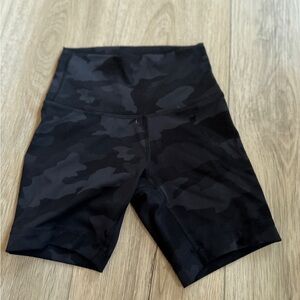 Black Camouflage Women's Shorts